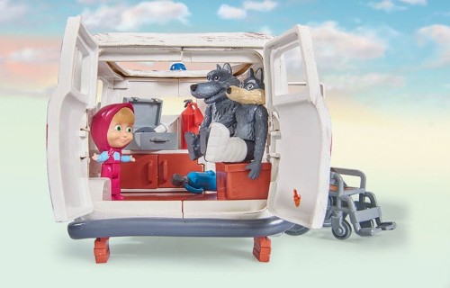 Simba Masza i niedźwiedź Zestaw ambulans karetka -7.jpg
