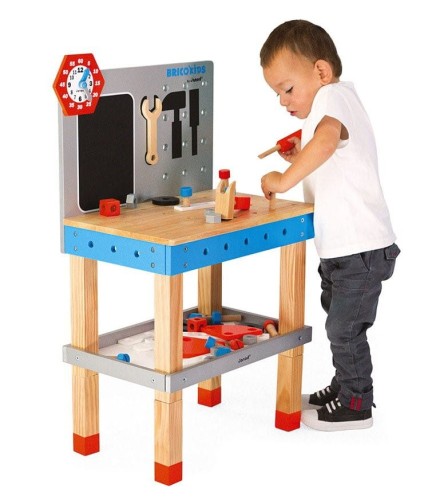 Stolik Warsztatowy z 40 Akcesoriami Duży Brico Kids 3+ Janod.jpg