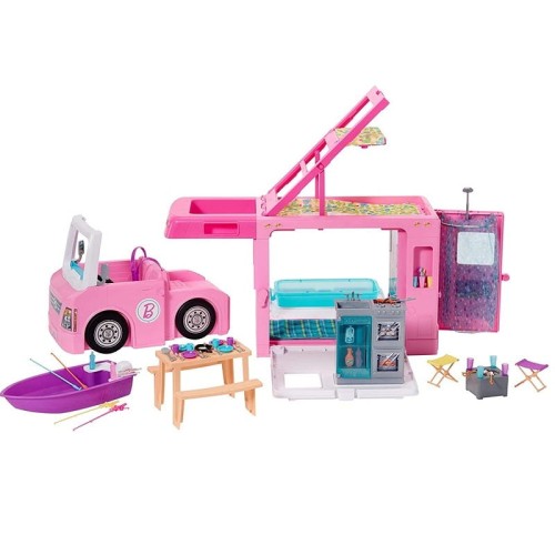 Kamper Barbie 3w1 umeblowany 3+ Mattel 4.jpg