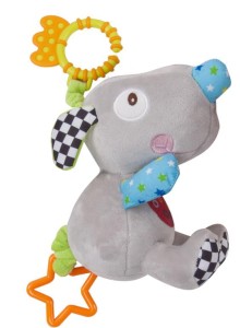 Zawieszka do wózka Szara myszka z wibracją 6m+ Sun Baby