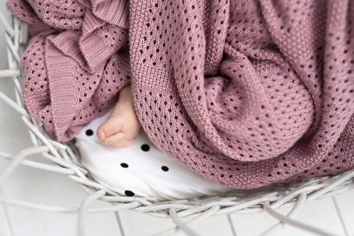 Sleepee Bambusowy Kocyk Ultra Soft Baby Pink Sleepee.jpg