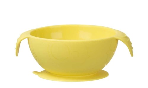 Silikonowa miseczka z łyżką lemon sherbet 6m+ B.Box 8.jpg