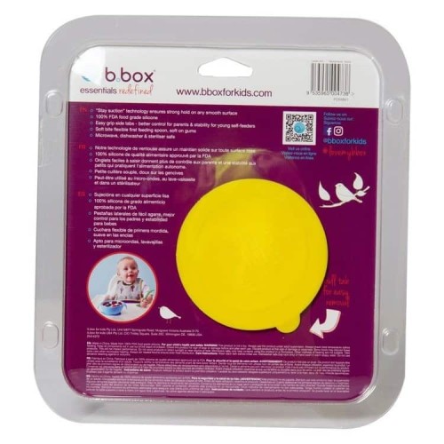 Silikonowa miseczka z łyżką lemon sherbet 6m+ B.Box 5.jpg