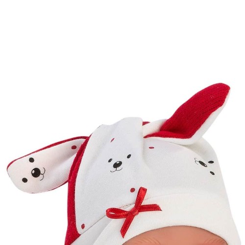 Lalka płacząca bobas Lalo 42 cm biało czarny kocyk Llorens 4.jpg