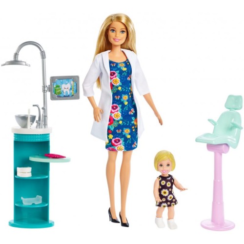 Barbie Lalka Dentystka z pacjentką 3+ Mattel.jpg