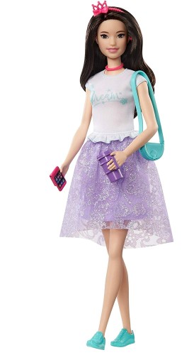 Barbie lalka Przygoda Księżniczka brunetka 3+ Mattel.jpg
