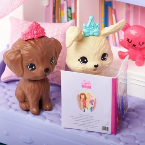 Barbie Przygody Księżniczek Zestaw sypialnia księżniczki + lalka Chelsea 3+ Mattel 3.jpg