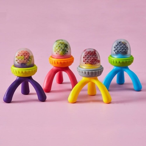 Gryzak silikonowy do podawania pokarmu Lemon Sherbet 5m+ B.Box 4.jpg