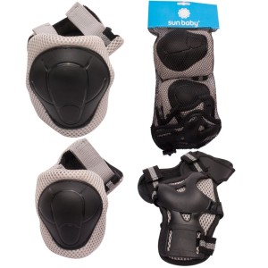 Ochraniacze na rolki rower hulajnogę S Tracker szare Sun Baby