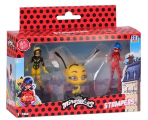 Miraculous Vesperia Pollen i Biedronka Pieczątki Stempelki 3pak Pmi