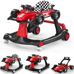 Interaktywny Chodzik jeździk pchacz Wyścigówka Formuła 1 3w1 czerwony