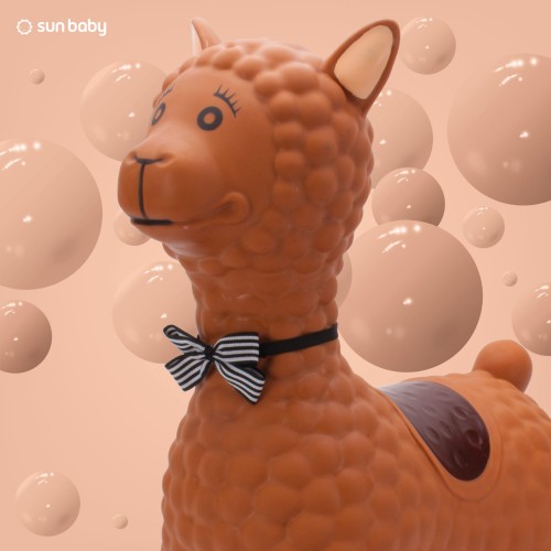 Gumowy skoczek do skakania dla dziecka alpaka.jpg