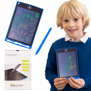 Tablet graficzny do rysowania dla dzieci Znikopis Rysik Tablica Notatnik 8,5 cala multikolor niebieski Sun Baby