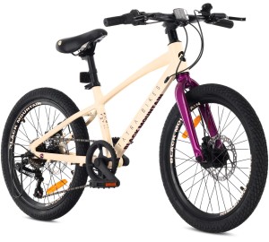Rower dziecięcy 20 cali dla dziewczynki MTB Shimano 6 biegów lekki aluminiowy Tatra Black Mountain Bike kremowy fioletowy