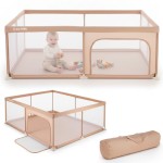 Duży Kojec dziecięcy łóżeczko Plac zabaw z podłogą Suchy basen 150x200 różowy Sun Baby