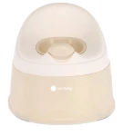 Nocnik dla dzieci antypoślizgowy z wyjmowanym wkładem lekki wysoki stabilny NESTPOT beżowy biały