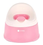 Nocnik dla dzieci antypoślizgowy z wyjmowanym wkładem lekki wysoki stabilny NESTPOT różowy biały