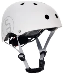 Kask rowerowy dla dzieci PERFECT FIT S 50-54 cm LEKKI lampka LED klipsy magnetyczne biały