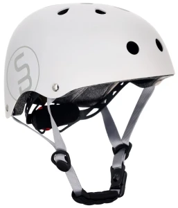 Kask rowerowy dla dzieci PERFECT FIT S 50-54 cm LEKKI lampka LED klipsy magnetyczne biały