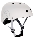 Kask rowerowy dla dzieci PERFECT FIT M 54-58 cm LEKKI lampka LED klipsy magnetyczne biały
