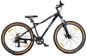 Rower górski MTB 27.5 cala 7 biegów na Komunię Aluminium Lekki Amortyzator Hamulce tarczowe Shimano Rama M 17 cali Verdant Shred czarny