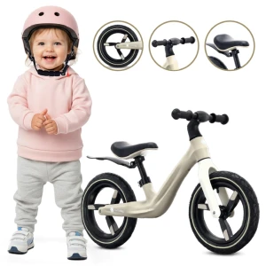 Rowerek biegowy dla dzieci SPORT nylonowy Lekki Błotnik koła pompowane od 2 lat beżowy