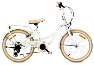 Flower Bike Rower dla dziewczynki 20 cali Shimano 6 biegów Dmuchawiec Sun Baby