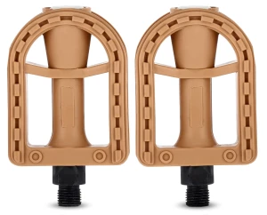 Pedały rowerowe Platformowe MTB Miejskie 12-16 cali lekkie plastikowe beżowe