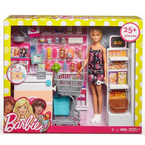 Barbie supermarket zestaw z lalką 3+ Mattel 5.jpg