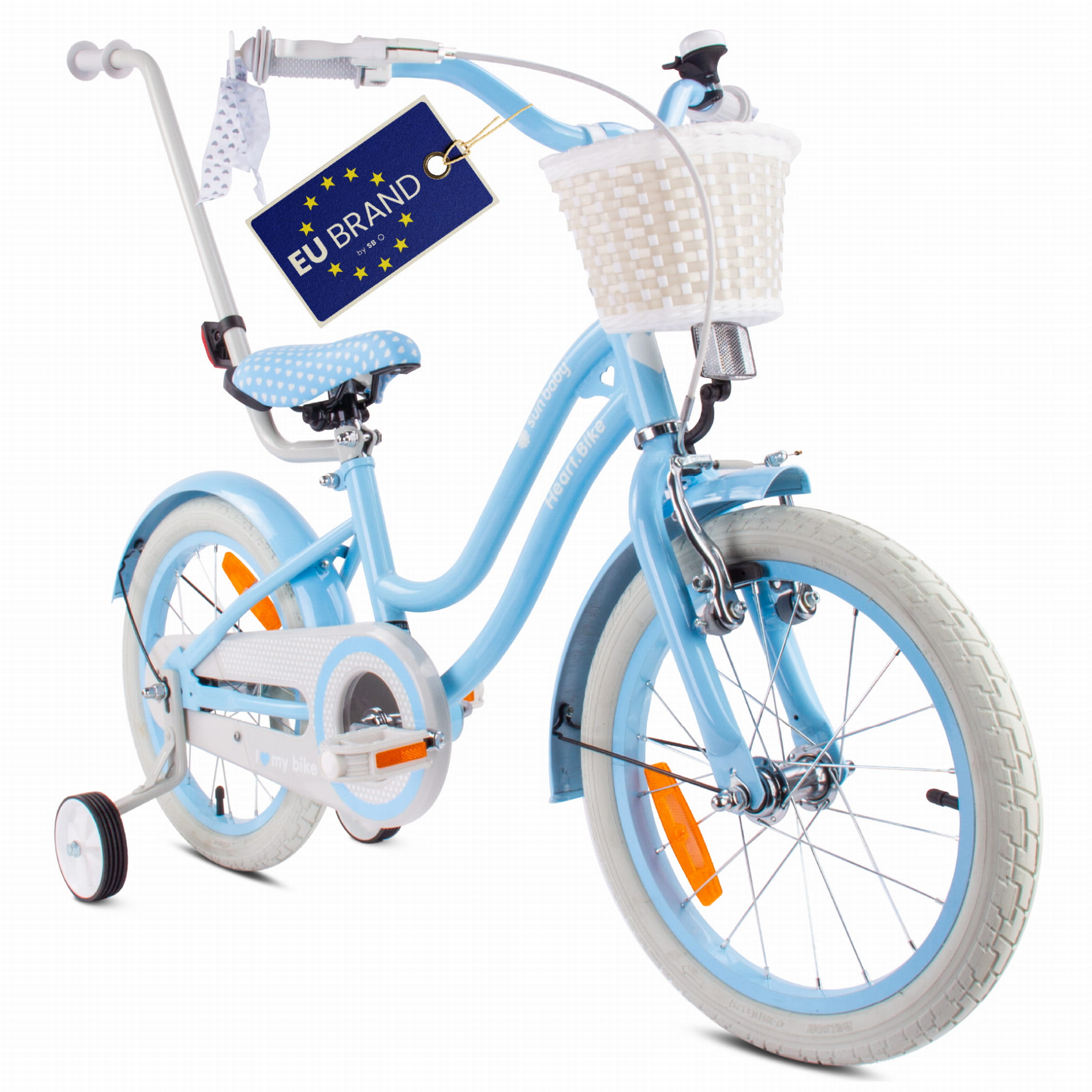 SUN BABY Heart Bike Kinderfahrrad fr Mdchen 16 Zoll, ab 4 Jahre, mit  Sttzrde | eBay.de